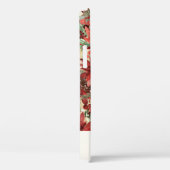 Elegant Holiday Poinsettia kerstmonogram Case-Mate iPhone Case (Achterkant / Rechts)