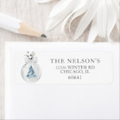 Elegant Holiday Return Address Labels (Insitu)