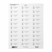 Elegant Holiday Return Address Labels (Full Sheet)