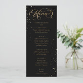 Elegant Holidays Sparkles Menu  (Staand voorkant)