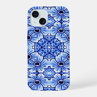 Elégant Hollandais Delft Blue Floral Art Motif