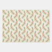 Elegant Holly en Berries Inpakpapier Vel (Voorkant 2)