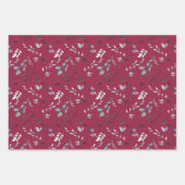 Elégant Holly Feuilles Red Berries Noël (Devant 3)