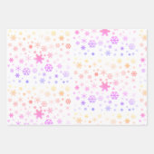 Elegant Holografisch kerstsnowflake-patroon Inpakpapier Vel (Voorkant 3)