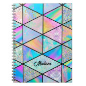 Elegant holografisch kleurrijk schetsboek notitieboek (Voorkant)
