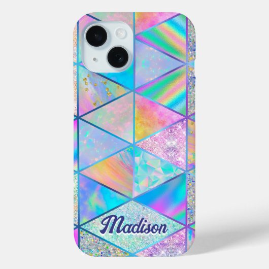Elegant hologram meisjeskleurig Case-Mate iPhone case (Achterkant)