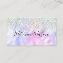 Elegant Holographic Glitter Makeup Artiest Metalli Visitekaartje