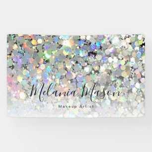 Elegant holographic Glitter Makeup Artist Modern Spandoek