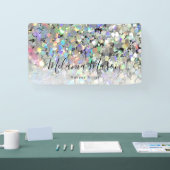 Elegant holographic Glitter Makeup Artist Modern Spandoek (Beurs)