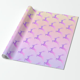 Elegant Holographic Kerstrendierpatroon Cadeaupapier