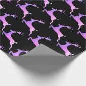 Elegant Holographic Kerstrendierpatroon Cadeaupapier (Hoek)