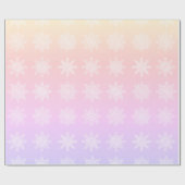 Elegant Holographic Snowflake-kerstpatroon Cadeaupapier (Vlak)