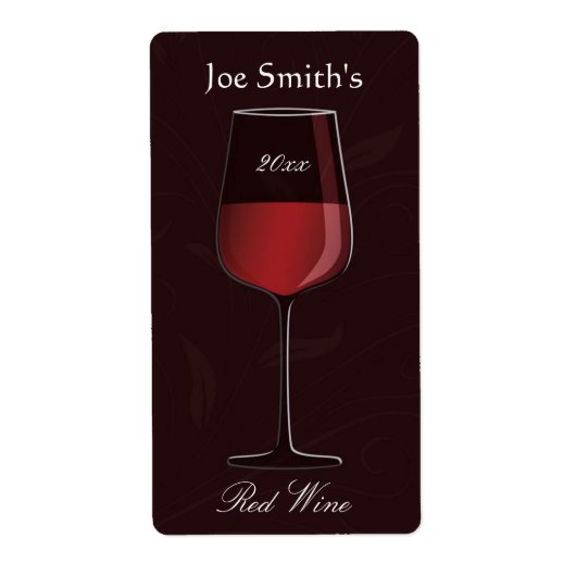 Elegant home Made Wine Label (Voorkant)