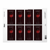 Elegant home Made Wine Label (Full Sheet)