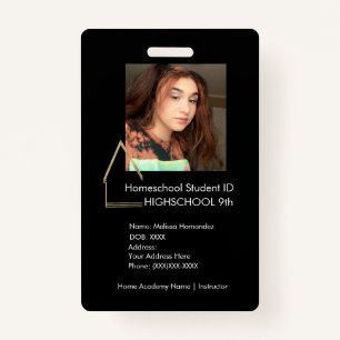 Elegant Homeschoice School ID Black Badge