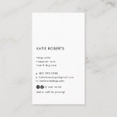 Elegant Hond Walking Pet Sitter Foto Visitekaartje (Achterkant)