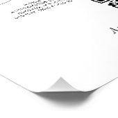 Elegant Honeymoon Fund-teken Foto Afdruk (Hoek)