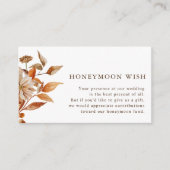 Elegant Honeymoon Wish Enclosure Kaart (Voorkant)