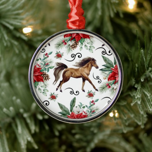Elegant Horse Christmas Ornament Keepsake (Boom)