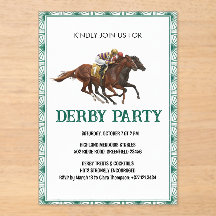 Elegant Horse Derby Party Invitation
