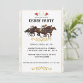 Elegant Horse Derby Party Invitation (Debout devant)