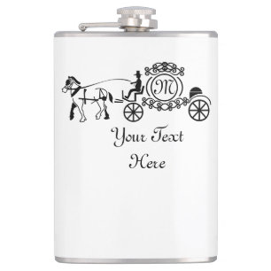 Elegant Horse Drawn Wedding Wagon Monogram Heupfles
