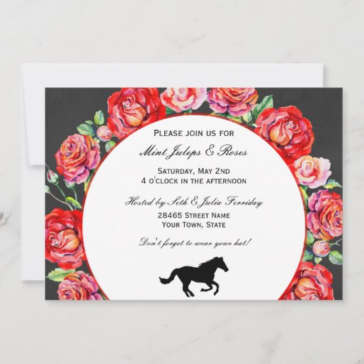 Elegant Horse Invitation Kaart (Voorkant)