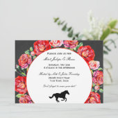 Elegant Horse Invitation Kaart (Staand voorkant)
