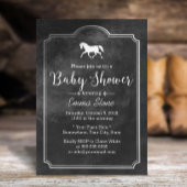 Elegant Horse  Lijst Baby shower Kaart