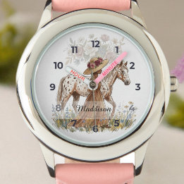  Elegant Horse Lover Birthday Horloge