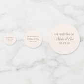 Elegant Horses Custom Trouwtafel Confetti (Achterkanten)