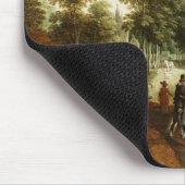 Elegant Horsperma en getallen op een pad Muismat (Hoek)