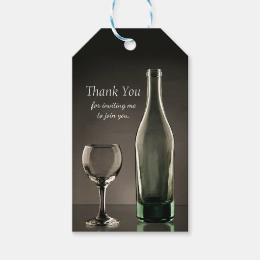 Elegant Hostess Holiday Wine Bottle Gift Label Cadeaulabel (Voorkant)