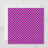 ELEGANT HOT PINK DOTTED BACHELORETTE INVITE KAART (Achterkant)