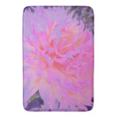Elegant Hot Pink en Magenta Decorative Dahlia Badmat (Voorkant Verticaal)