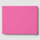 Elegant Hot Pink Trendy Script Custom Dank u Gastenboek (Achterkant)