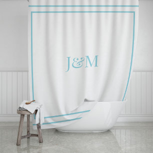 Elegant Hotel Chic Stijlvol Monogram Ampersand Douchegordijn