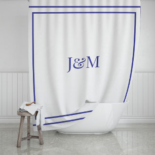 Elegant Hotel Chic Stijlvol Monogram Ampersand Douchegordijn