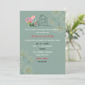 Elegant Housewarming Party Invitation Kaart (Staand voorkant)
