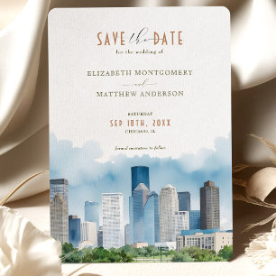 Elegant Houston, Texas Invitation de sauvegarde