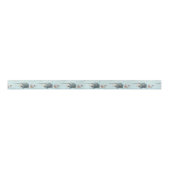 Elegant hout Blauw Zeeschelpen Strand Bruiloft gun Lint (Voorkant)