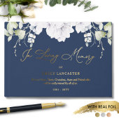 Élégant huile dans la mémoire d'amour Blanc Floral