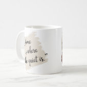 Elegant huis is waar de rust is koffiemok (Voorkant links)