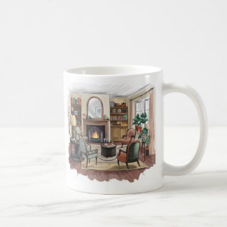 Elegant huis is waar de rust is koffiemok