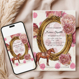 Elegant Hunter’s Equestrian Birthday Kaart