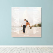Elegant Huwelijksbelofte Kunst Cadeau Canvas Afdruk (Insitu (Houten vloer))