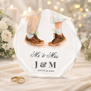 Elegant huwelijksgeschenk voor pasgetrouwden Bruid Fotoblokken