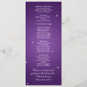 Elegant huwelijksprogramma sprankelende ketting Pa Programma (Achterkant)