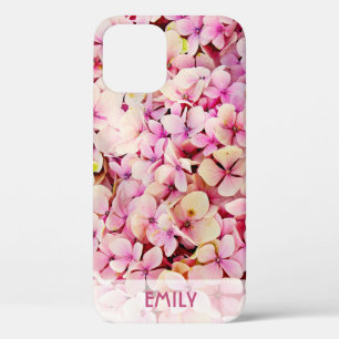 Elegant Hydrangas Gepersonaliseerd iPhone 12 Hoesje