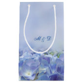 Elegant Hydrangea Blue Florals Klein Cadeauzakje (Voorkant)
